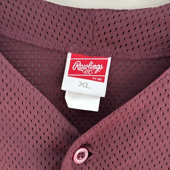 NWT Rawlings Men's Maroon and Gray Rockies Jersey #15 - Size XL - Picture 5 of 6